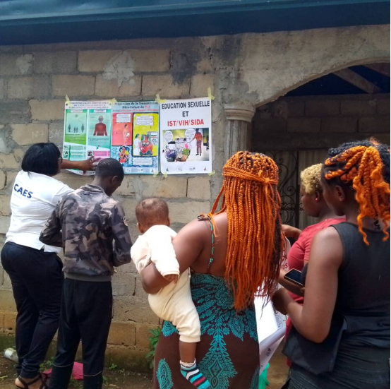 Campagne  d’affichage du 23 juillet  2024 LUTTE CONTRE LES IST, VIH/SIDA et Covid-19 : Les Centres d’Accueil de l’Espoir « CAES » se soucient de la santé des vacanciers !