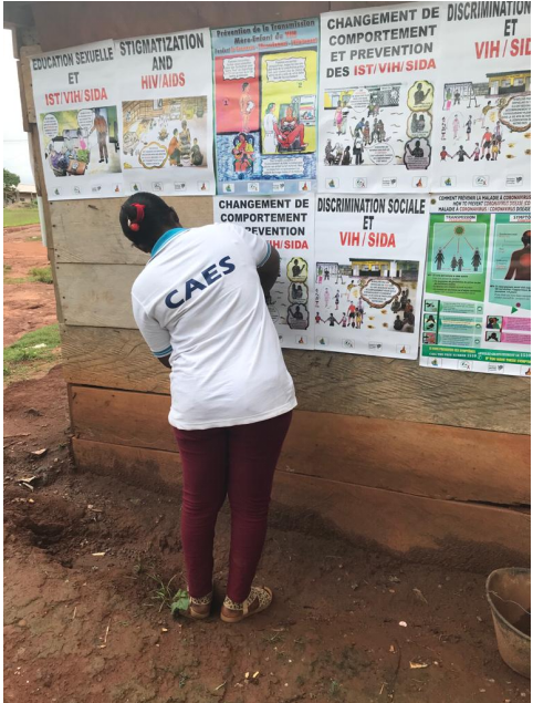 Campagne d’affichage du 14 avril 2023 LUTTE CONTRE LES IST, VIH/SIDA ET COVID 19 : Les Centres d’Accueil de l’Espoir (CAES) dans un combat perpétuel !