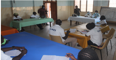 Lutte contre la Covid-19 : la Directrice Générale des Centres d’Accueil de l’Espoir ‘‘CAES’’ Sœur Marie Thérèse Brigit MEWOULOU offre une formation sur la  Covid-19 à ses employés