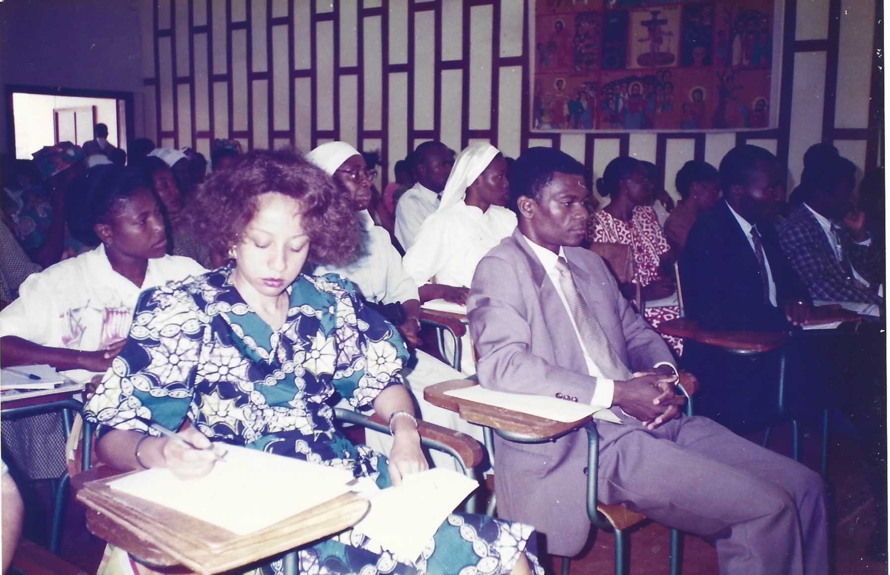 Participants au lancement officiel des activités des CAES en bonne plan Dr. DIALLO - UNICEF