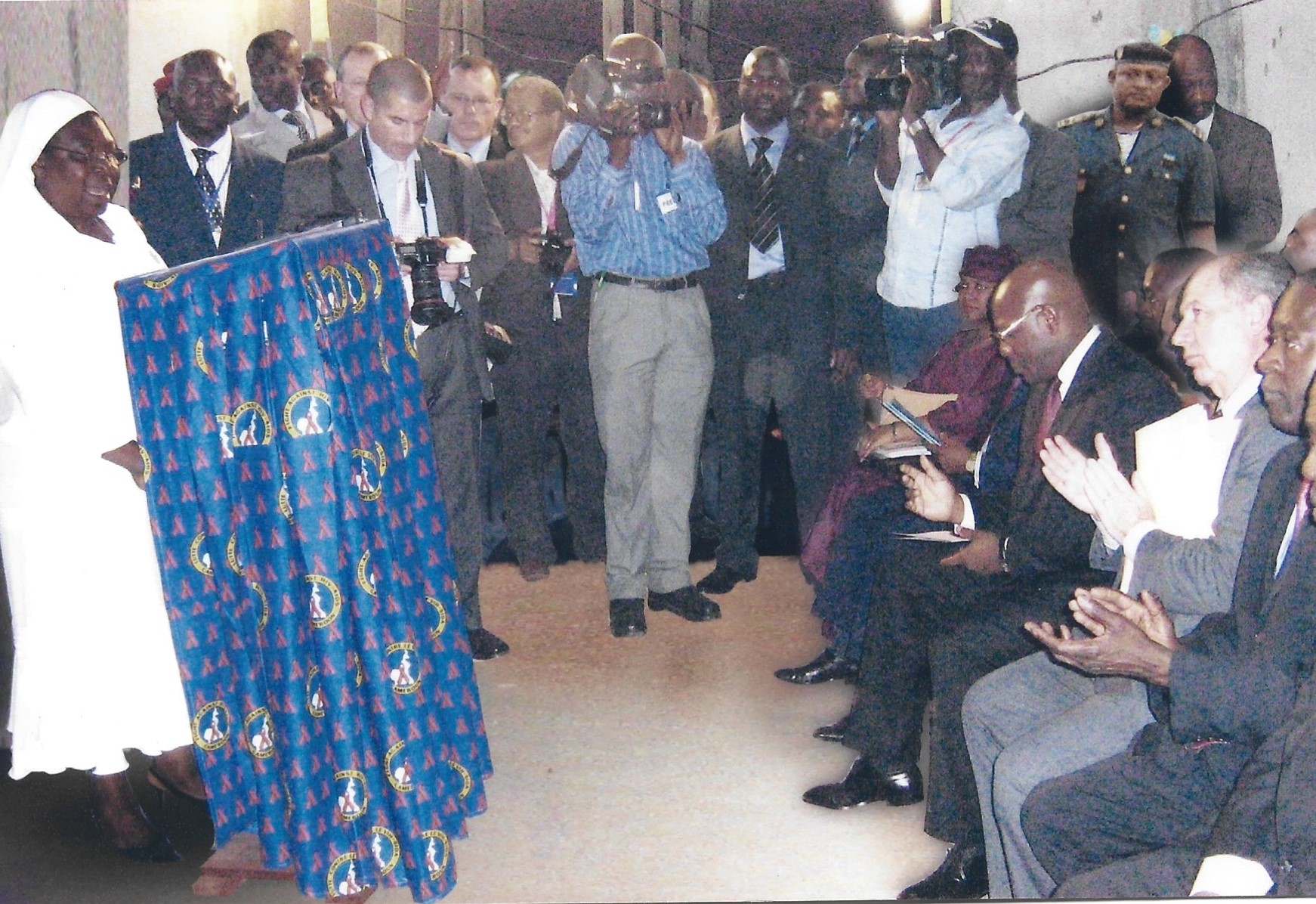 Discours de la sœur MEWOULOU lors de la visite du Directeur du Fonds Monétaire International au Centre des Orphelins à EFOULAN