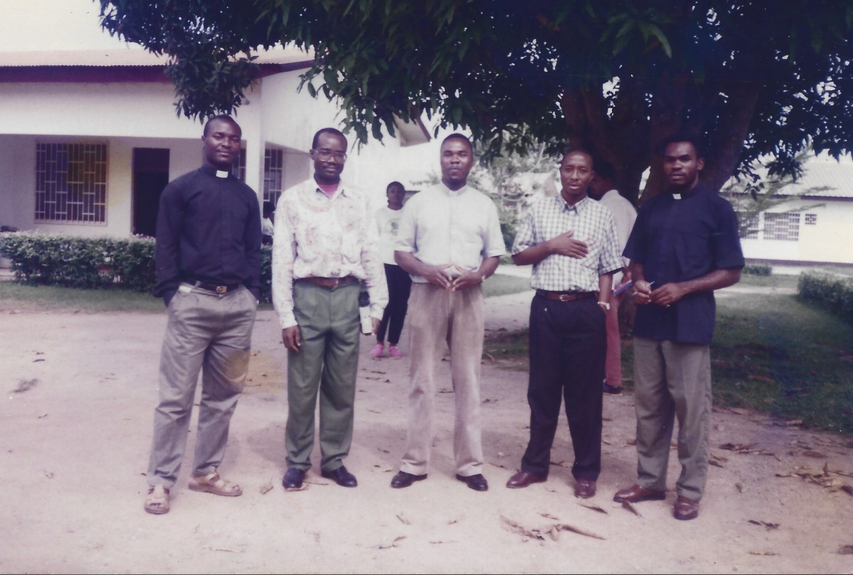 Un groupe grands séminaristes  du diocèse de mbalmayo ayant participé à la formation