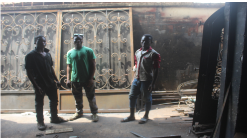 Les apprenants du CEPASE se formant en Soudure